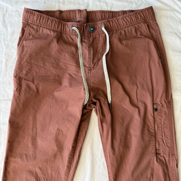 Vuori Rust Ripstop Jogger Pants XL Men’s Elastic Waist Drawstring Travel Outdoor - Picture 6 of 14
